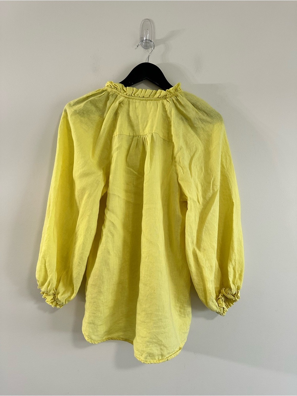 Maeve Anthropologie Linen The Audie Puff
Blouse Yellow Small - Picture 3 of 11